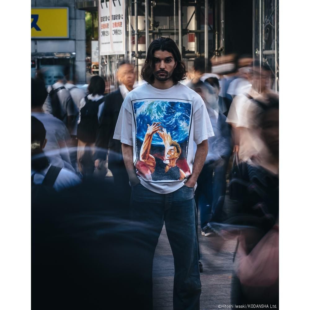 SAINT MXXXXXX | KJ_SS TEE -parasyte- / WHITE