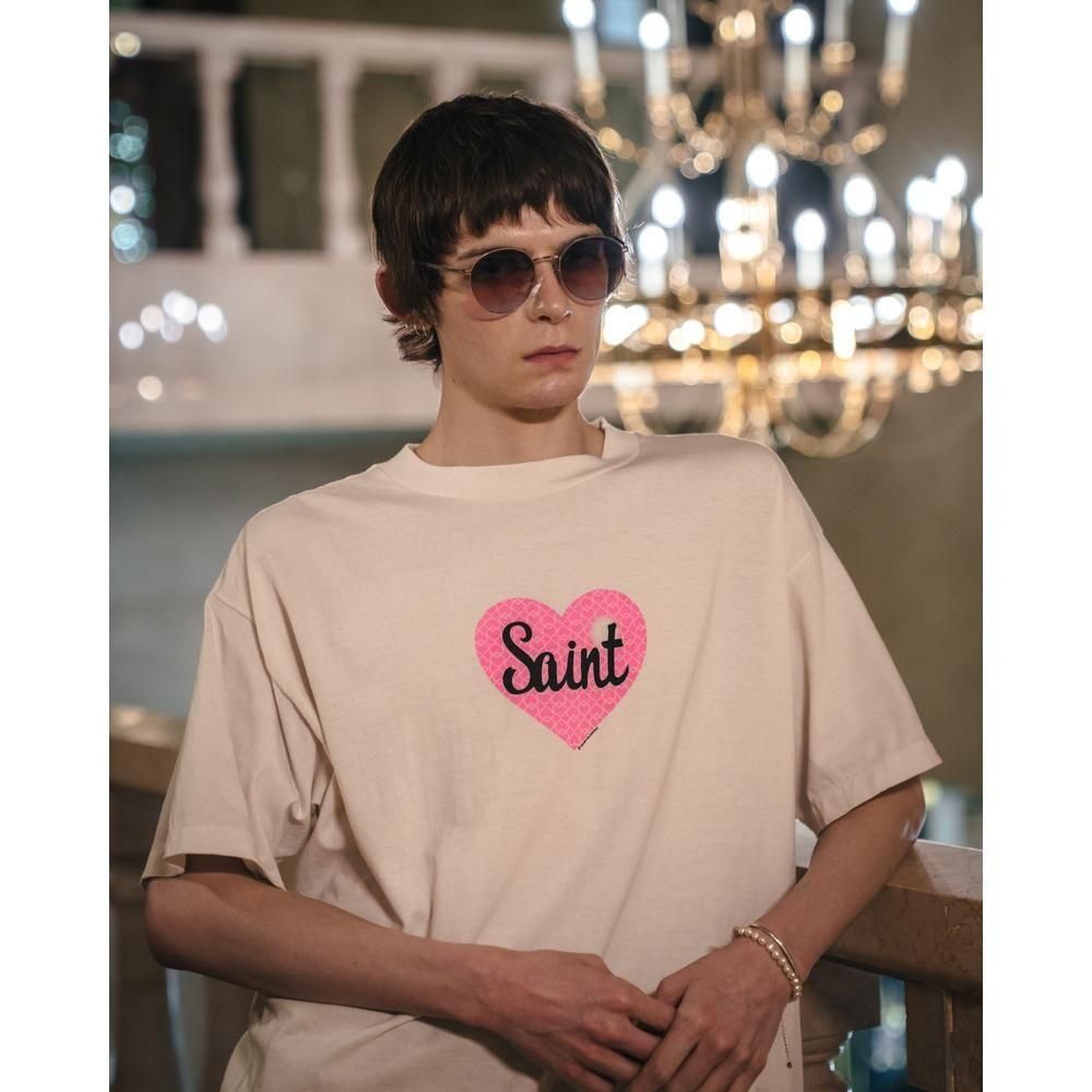 SAINT MXXXXXX | SS TEE HEART SAINT / WHITE