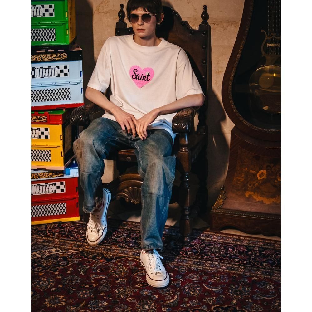 SAINT MXXXXXX | SS TEE HEART SAINT / WHITE