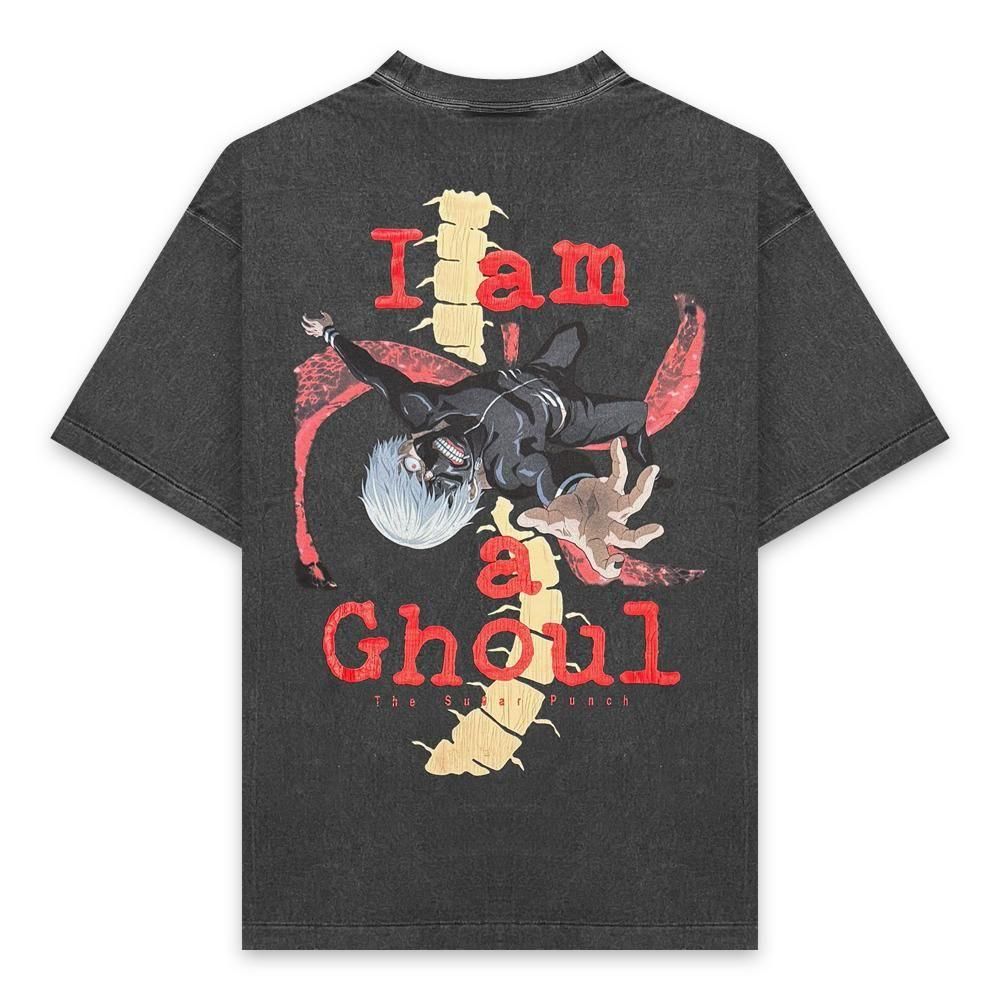 THE SUGAR PUNCH |  S/S T-SHIRT (KANEKI BACK BORN) / BLACK