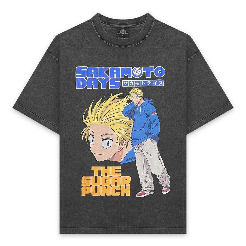THE SUGAR PUNCH | SAKAMOTO DAYS S/S T-SHIRT (SHIN) / BLACK