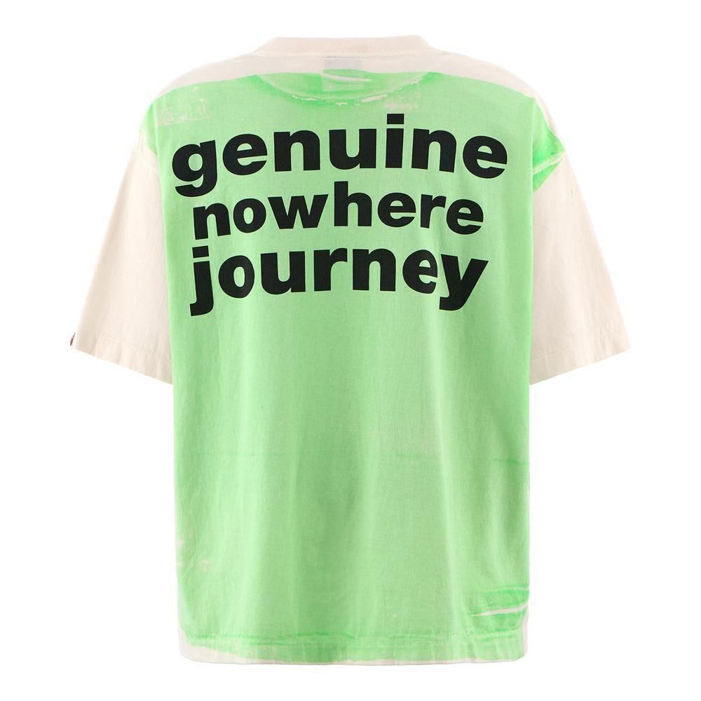 SAINT MXXXXXX | BAPE_SS TEE HANDPRINT / WHITE+GREEN