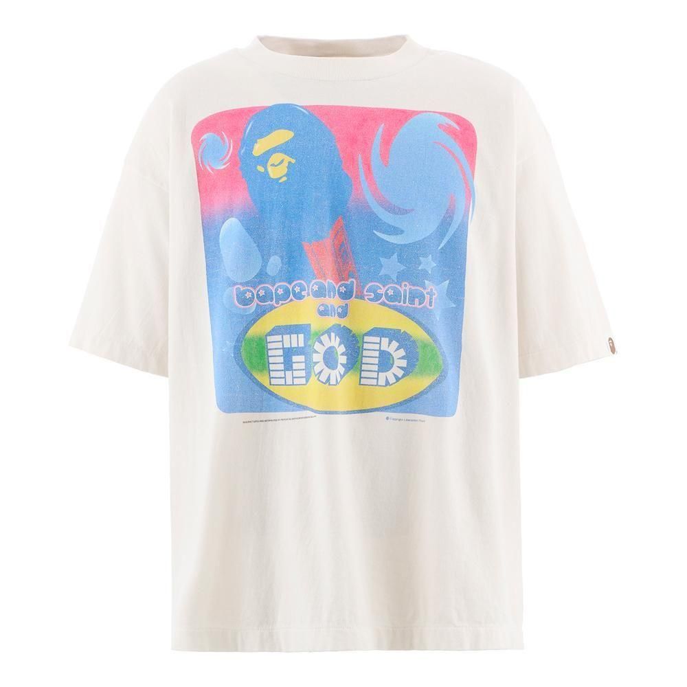 SAINT MXXXXXX | BAPE_SS TEE GOD / WHITE