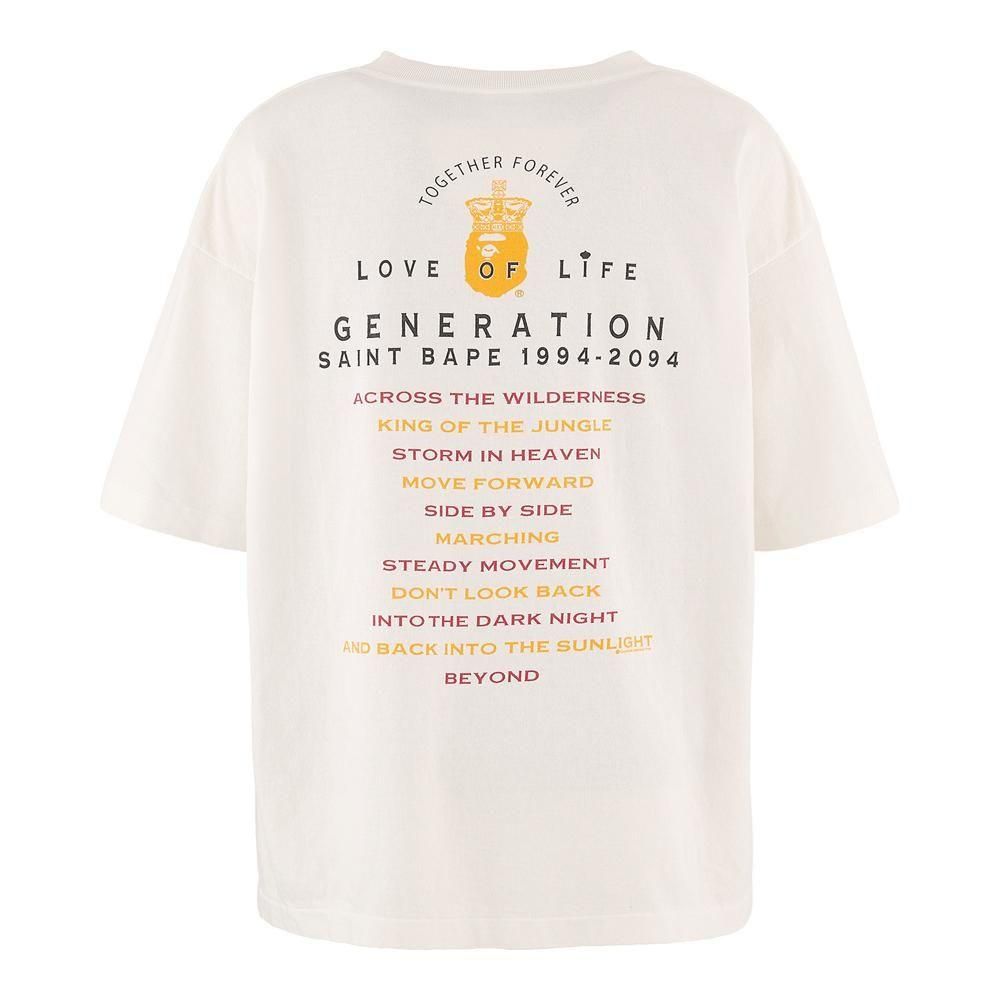 SAINT MXXXXXX | BAPE_SS TEE GENERATION / WHITE