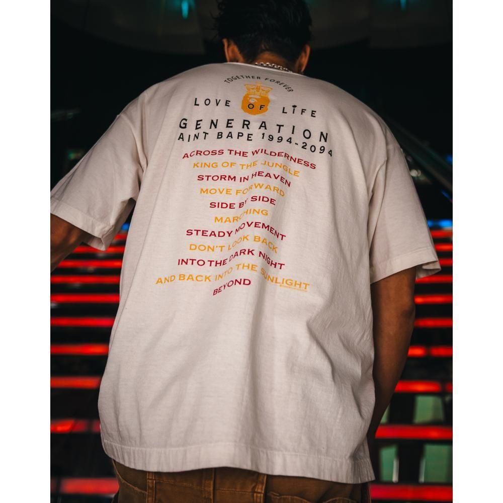 SAINT MXXXXXX | BAPE_SS TEE GENERATION / WHITE