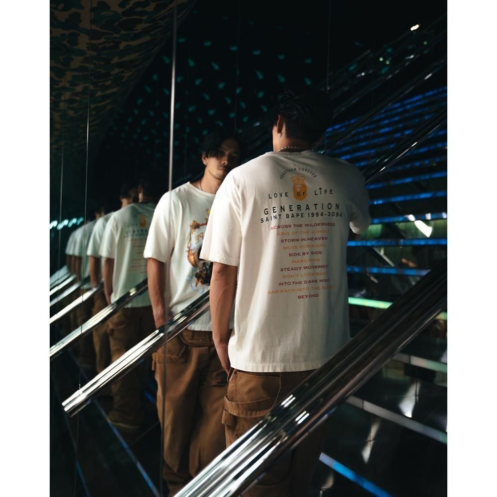 SAINT MXXXXXX | BAPE_SS TEE GENERATION / WHITE