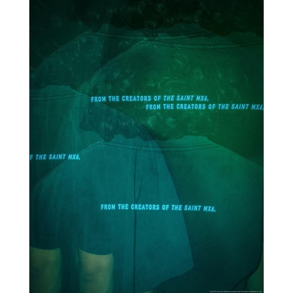 SAINT MXXXXXX | MTRX_SS TEE THE MATRIX WHITE LOGO / BLACK