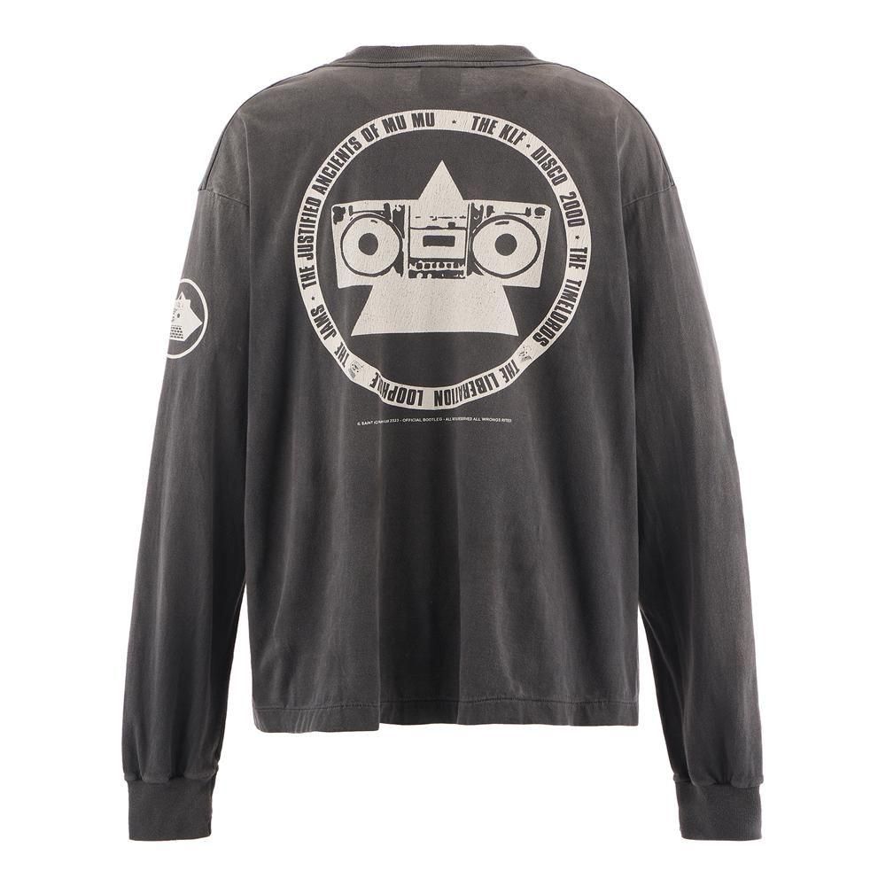 SAINT MXXXXXX | KLF_LS TEE WHITE KLF / BLACK