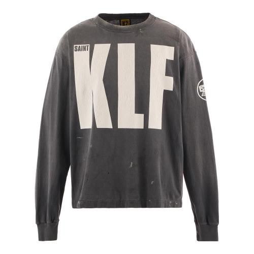 SAINT MXXXXXX | KLF_LS TEE WHITE KLF / BLACK