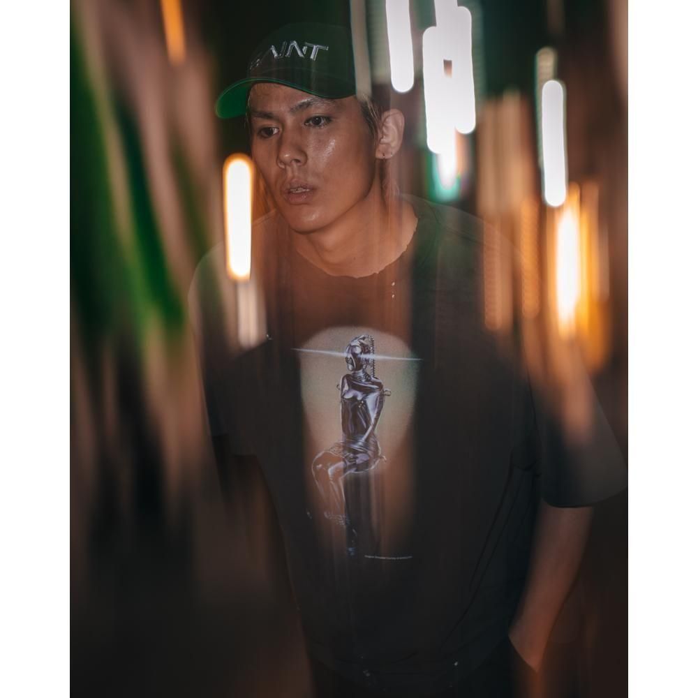 SAINT MXXXXXX | SRYM_SS TEE MASK / BLACK