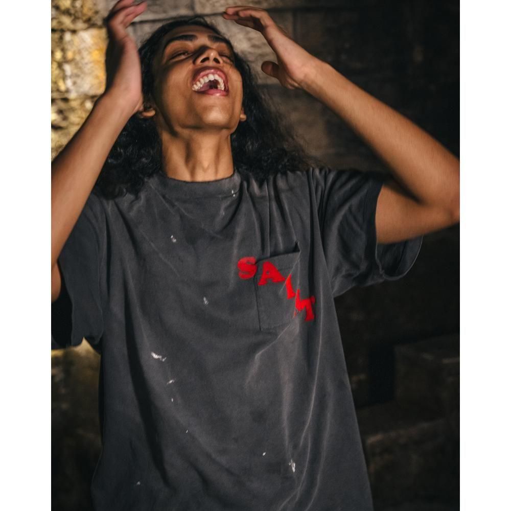 SAINT MXXXXXX | SS TEE POCKET / BLACK