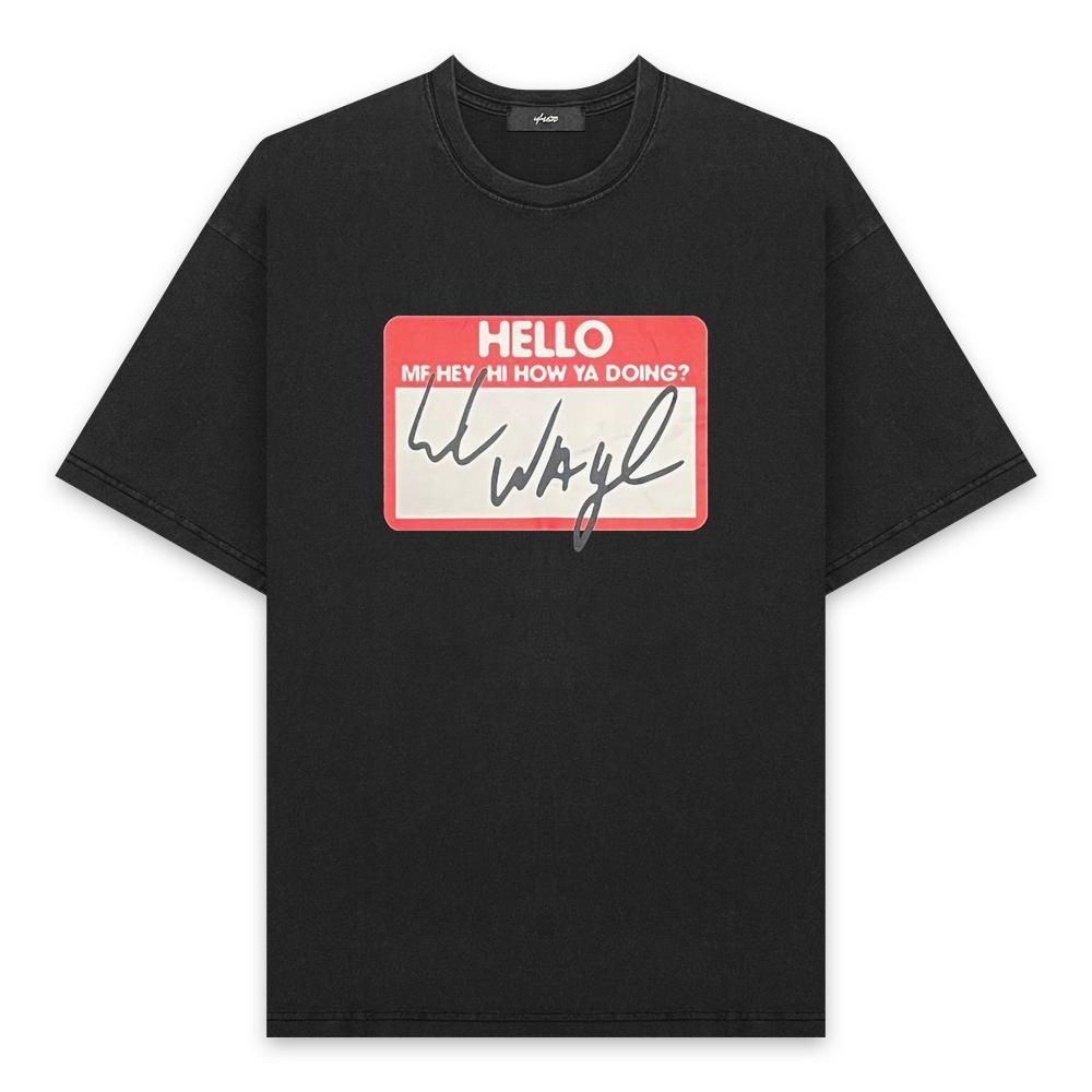 U/MUSIC | LIL WAYNE HELLO BOX LOGO SS TEE / BLACK