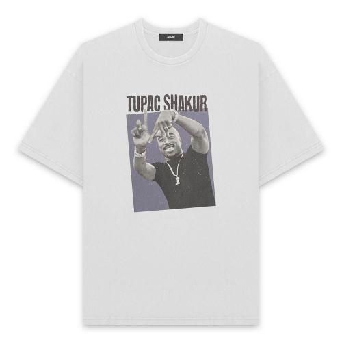 U/MUSIC | TUPAC LA PHOTO SS TEE / WHITE