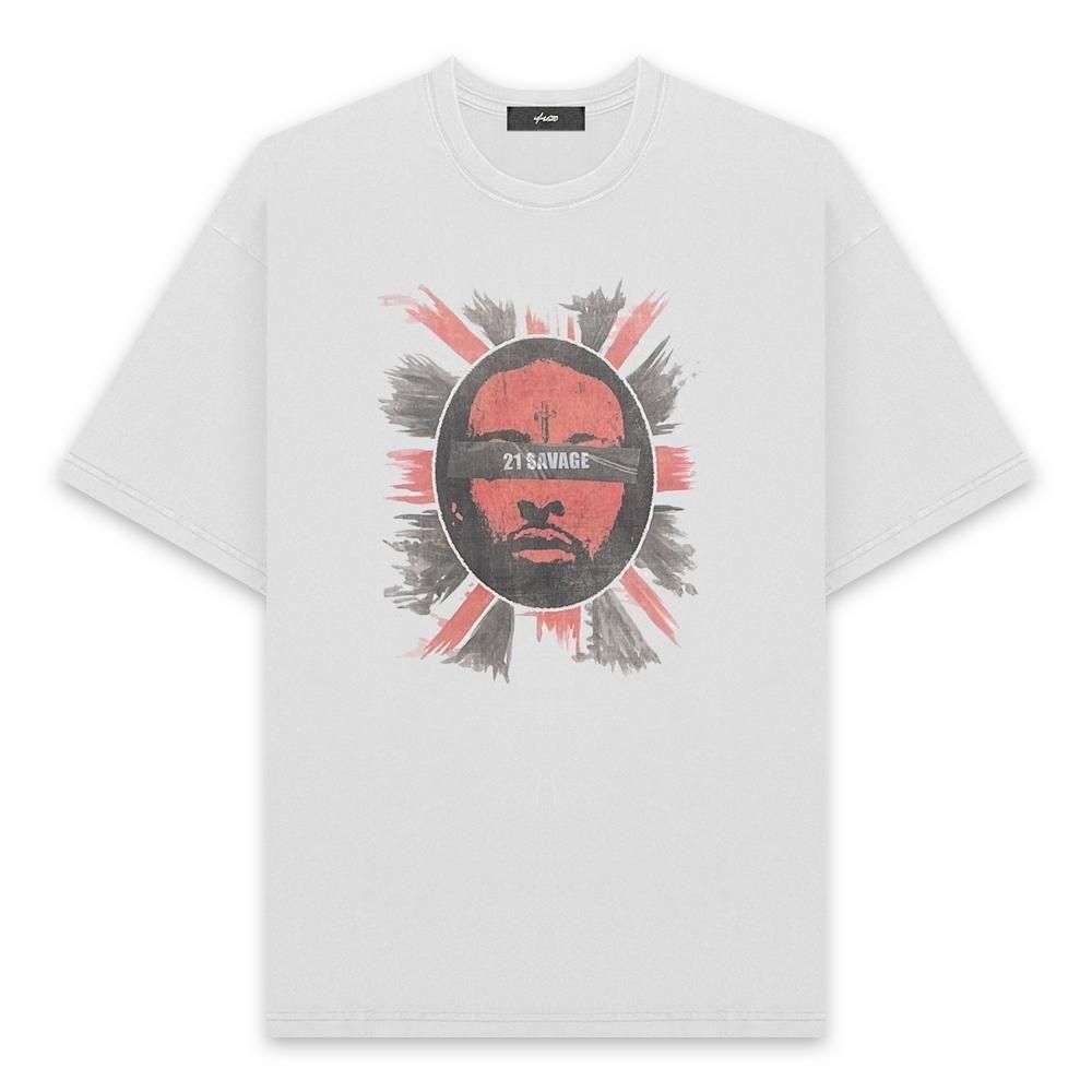 U/MUSIC | 21 SAVAGE AMERIAN DREAM SS TEE / WHITE