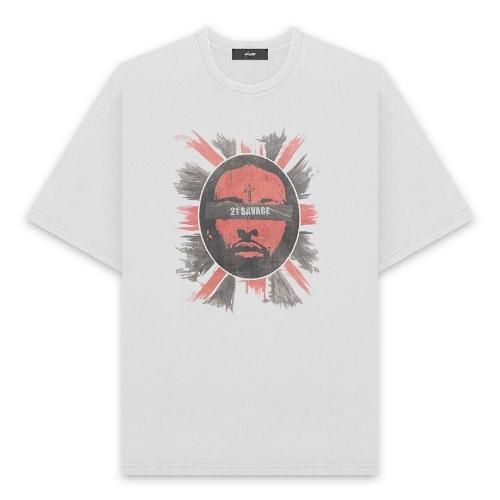U/MUSIC | 21 SAVAGE AMERIAN DREAM SS TEE / WHITE
