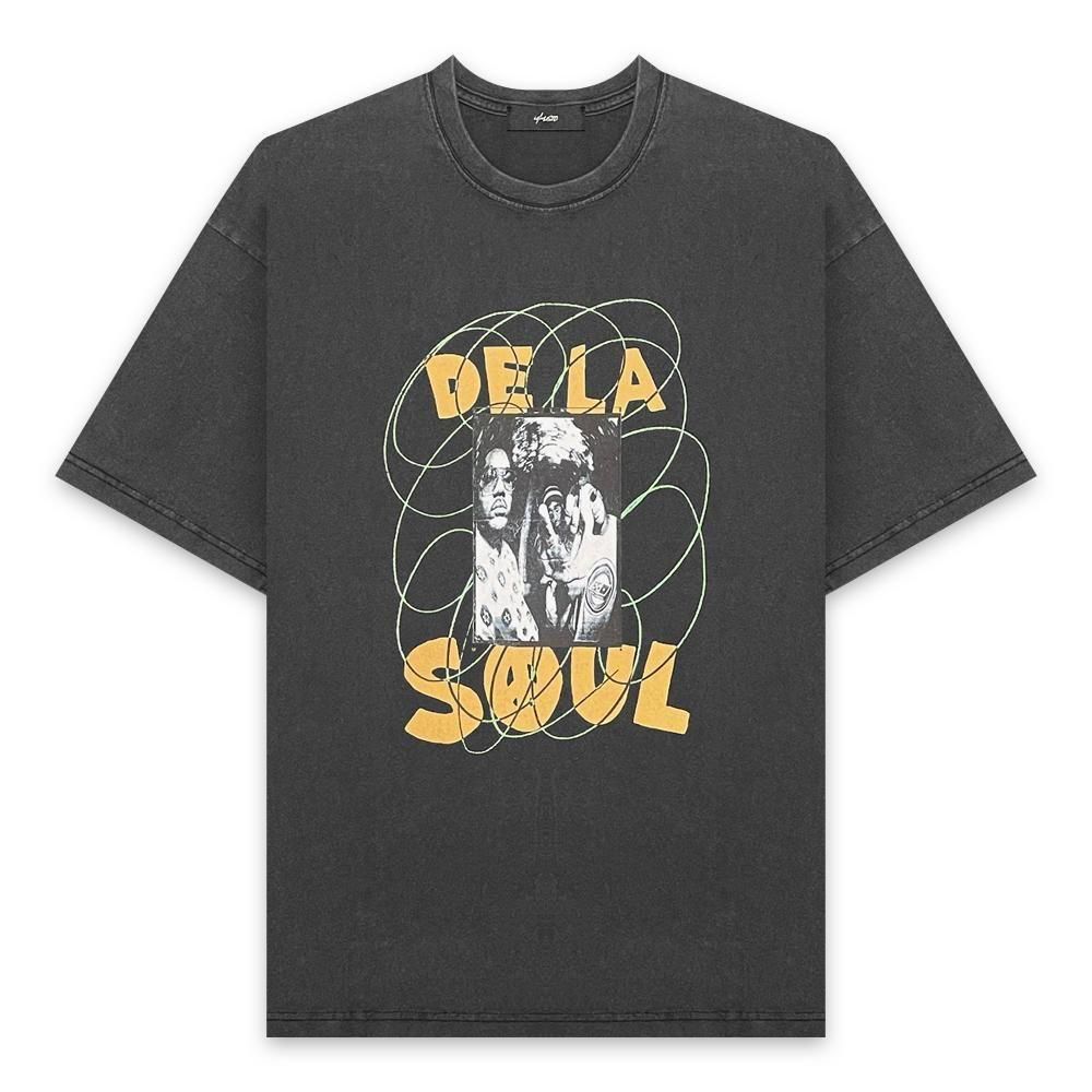 U/MUSIC | DE LA SOUL SPIRAL PHOTO SS TEE / BLACK