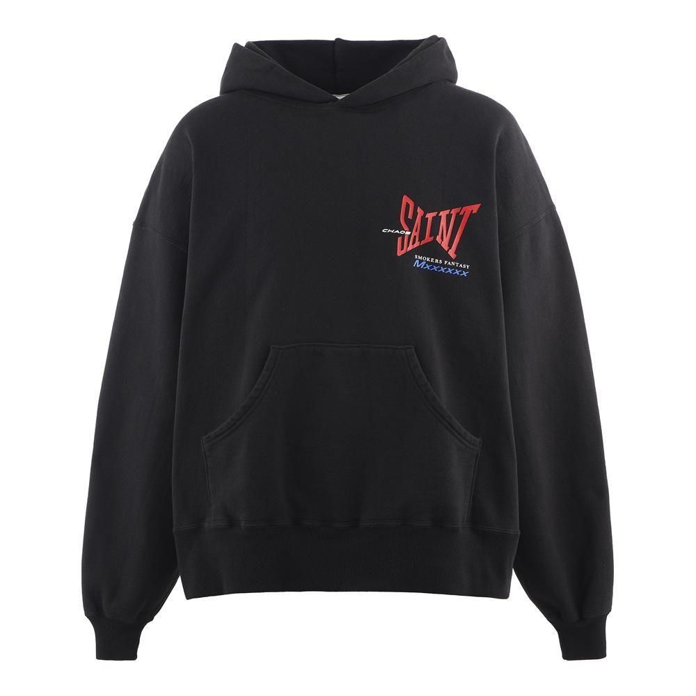 SAINT MXXXXXX | HOODIE RIBON SAINT / BLACK