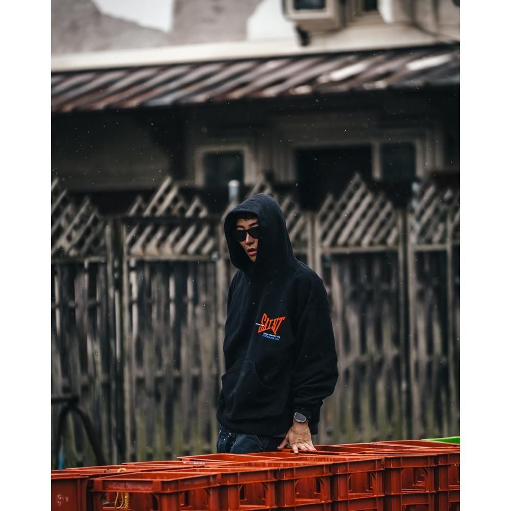 SAINT MXXXXXX | HOODIE RIBON SAINT / BLACK