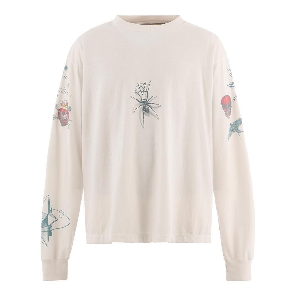 SAINT MXXXXXX | DW_LS TEE TATTOO / WHITE