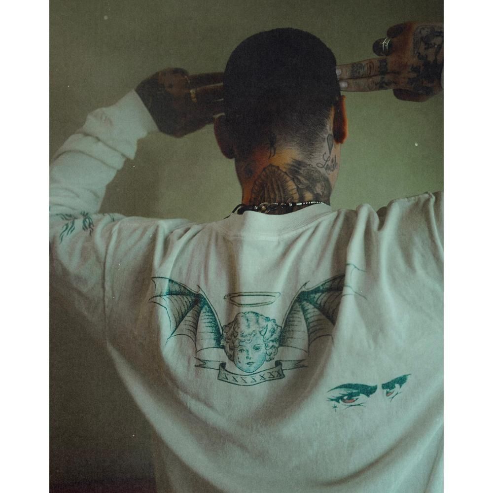 SAINT MXXXXXX | DW_LS TEE TATTOO / WHITE