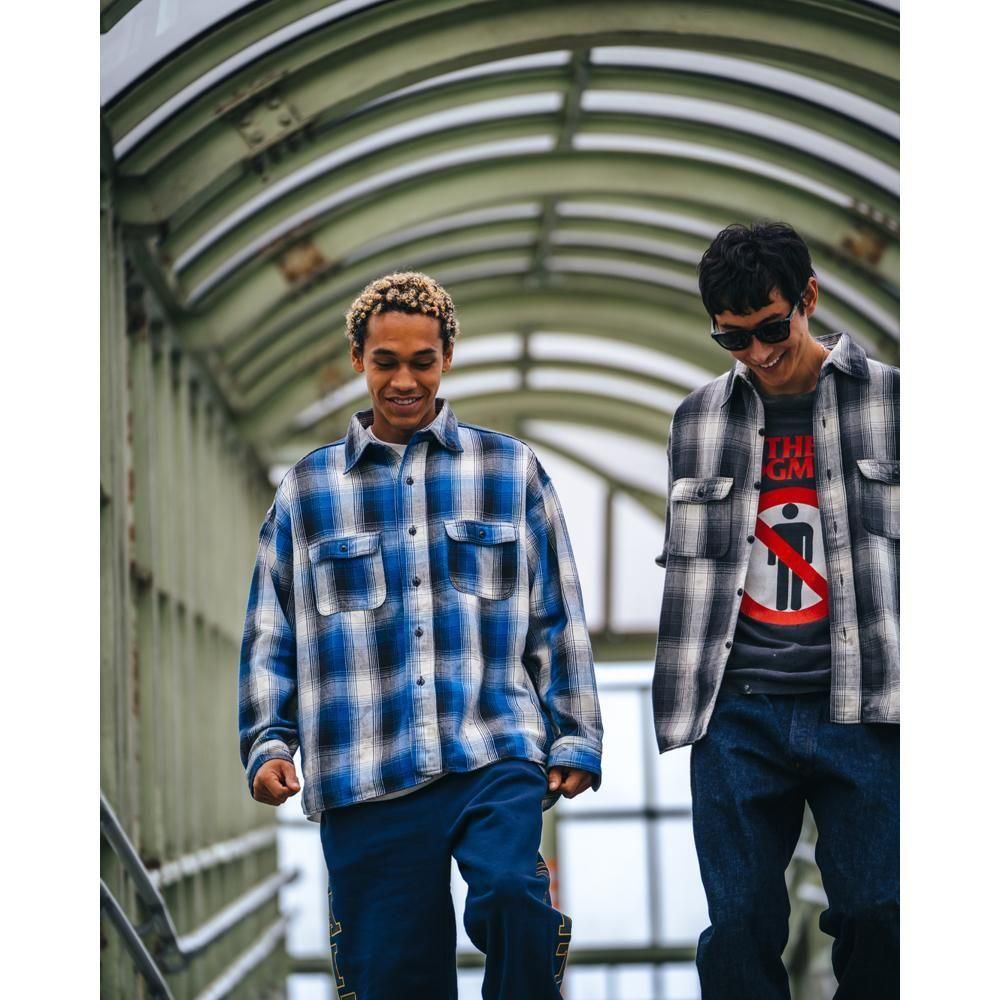 SAINT MXXXXXX | BB_FRANNEL SHIRT CHECK / BLACK