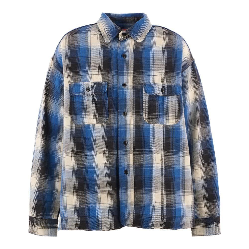 SAINT MXXXXXX | BB_FRANNEL SHIRT CHECK / BLUE