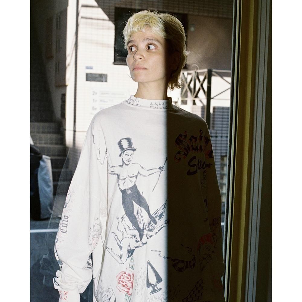 SAINT MXXXXXX | ALX_LS TEE DRAWING / WHITE