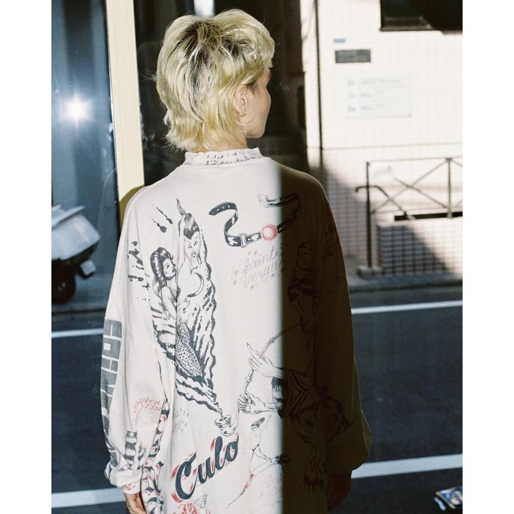 SAINT MXXXXXX | ALX_LS TEE DRAWING / WHITE