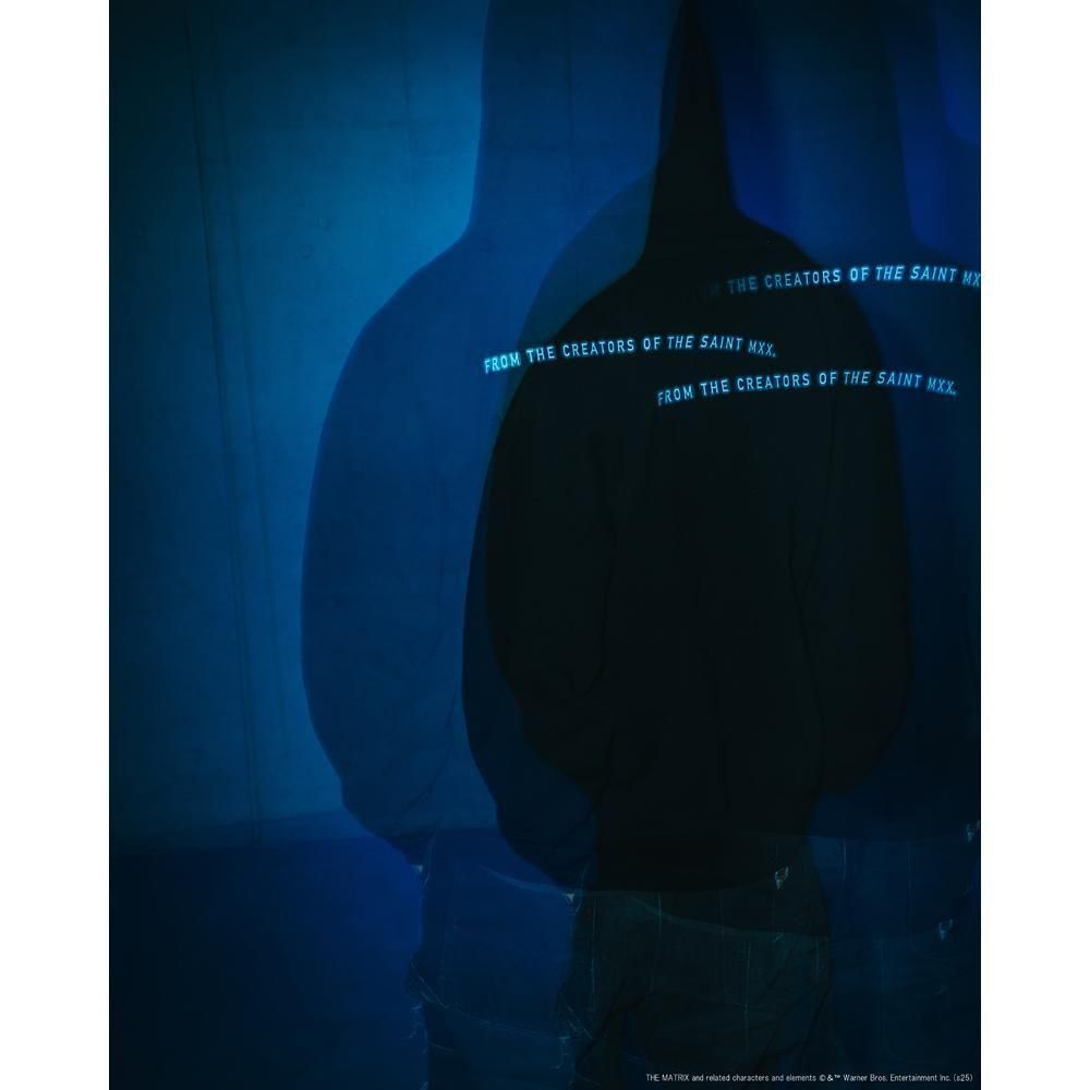 SAINT MXXXXXX | MTRX_HOODIE THE MATRIX / BLACK