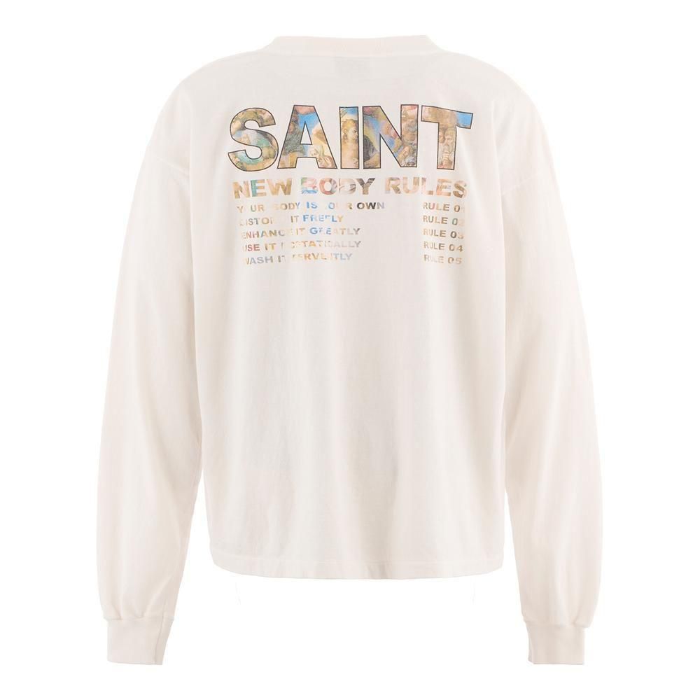 SAINT MXXXXXX | LS TEE NEW BODY RULES / WHITE
