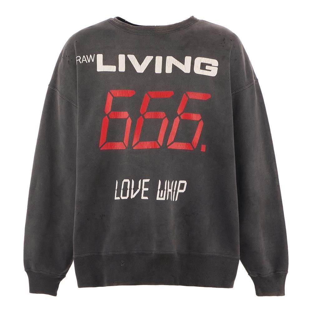 SAINT MXXXXXX | CRW NECK SWET 666 / BLACK