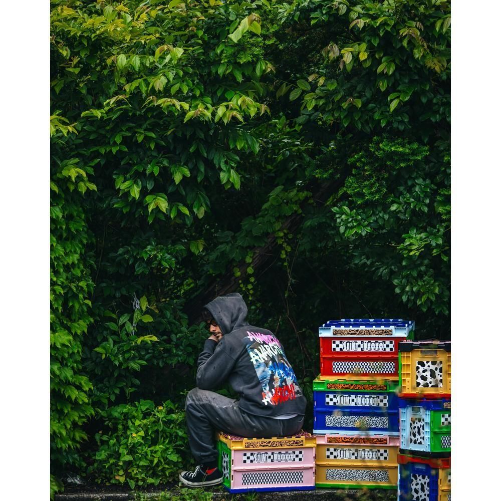 SAINT MXXXXXX | HOODIE ANARCHY / BLACK