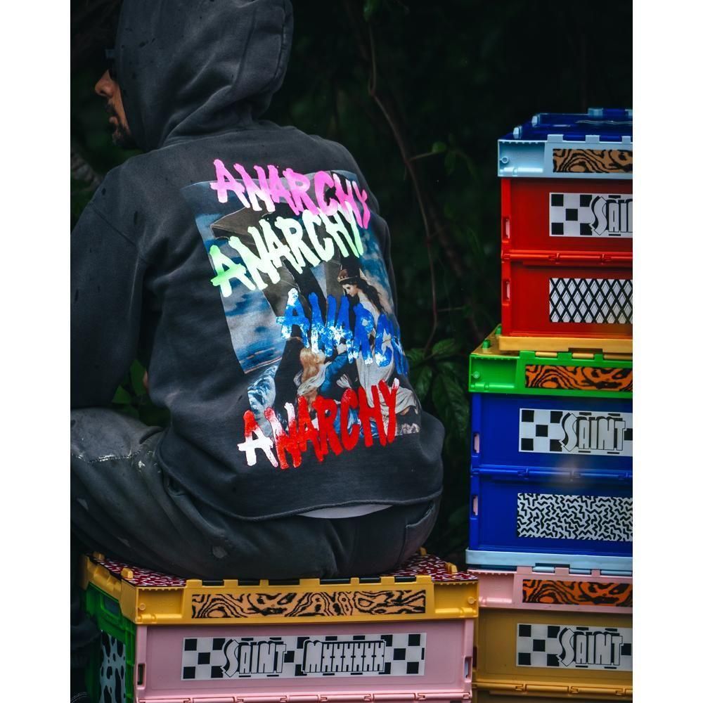 SAINT MXXXXXX | HOODIE ANARCHY / BLACK