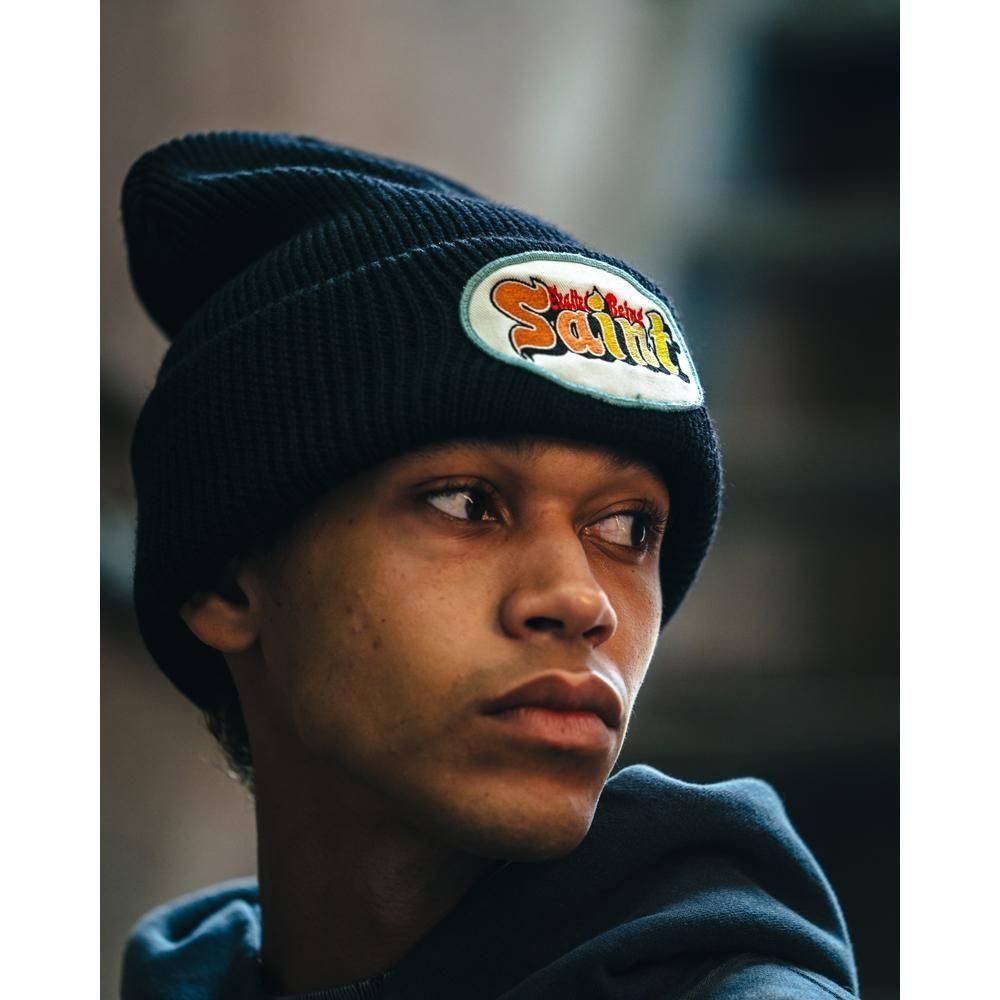 SAINT MXXXXXX | KNIT CAP SAINT / BLACK