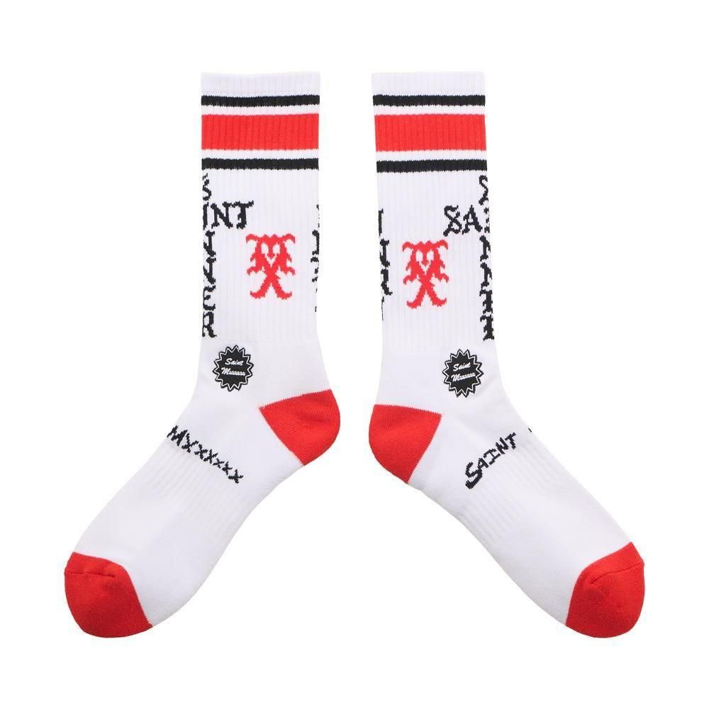 SAINT MXXXXXX | SOCKS SINNER / WHITE+RED
