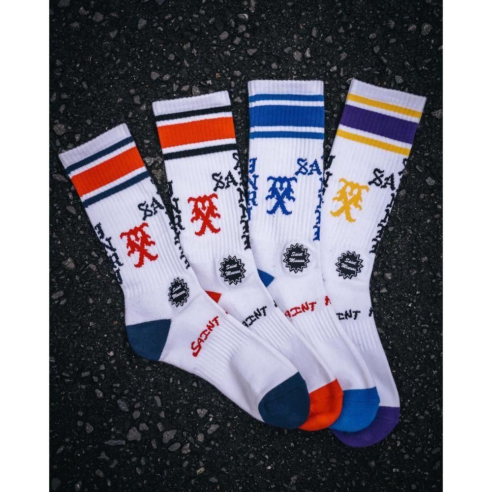 SAINT MXXXXXX | SOCKS SINNER / WHITE+RED
