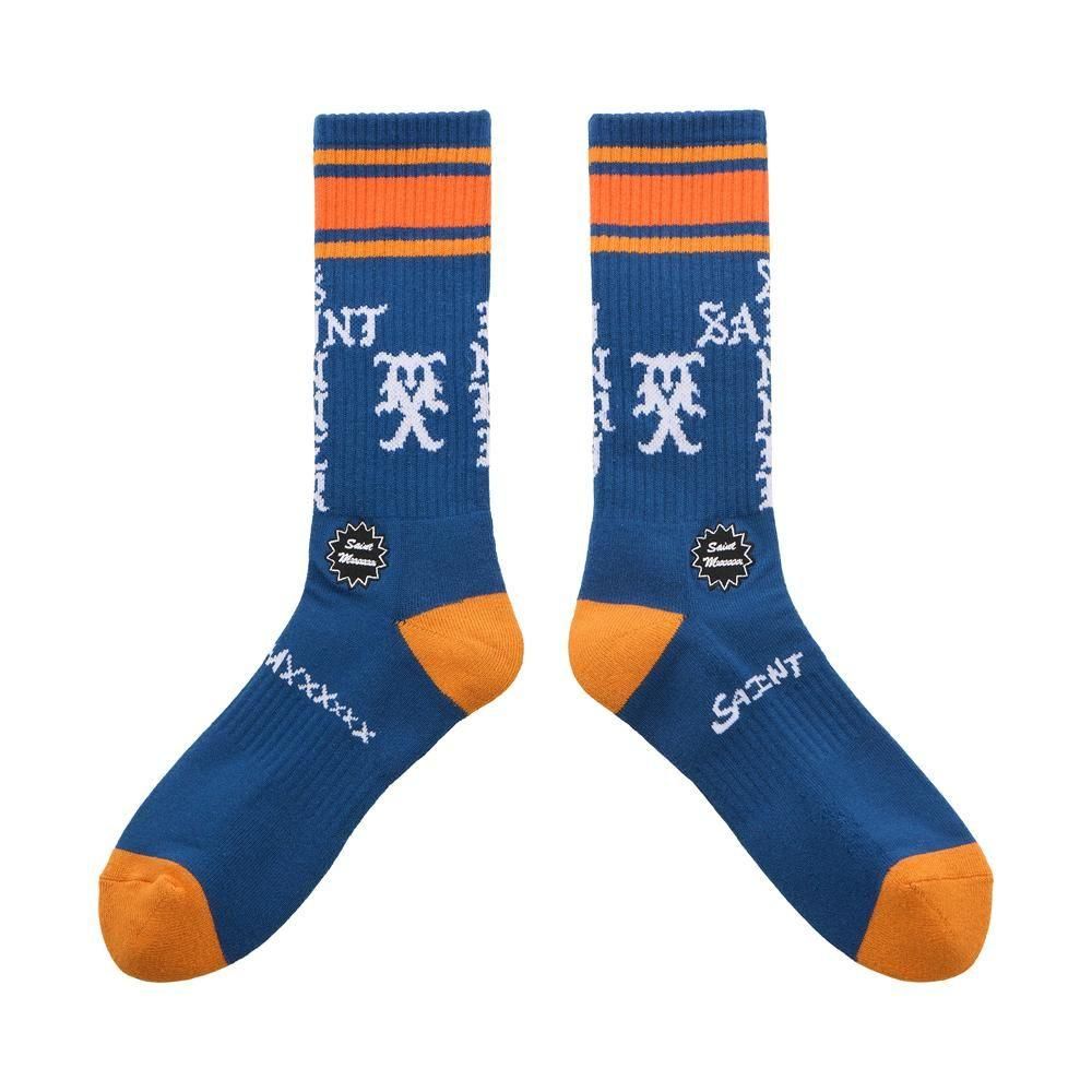 SAINT MXXXXXX | SOCKS SINNER / BLUE+ORANGE