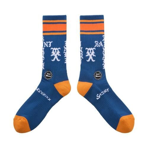 SAINT MXXXXXX | SOCKS SINNER / BLUE+ORANGE