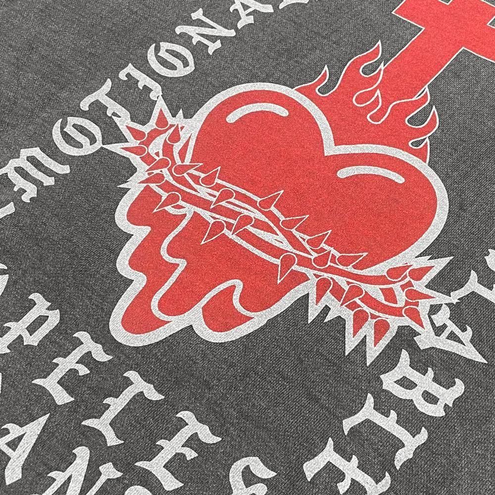 EMOTIONALLY UNAVAILABLE | EU LOGO CL HOODIE / BLACK