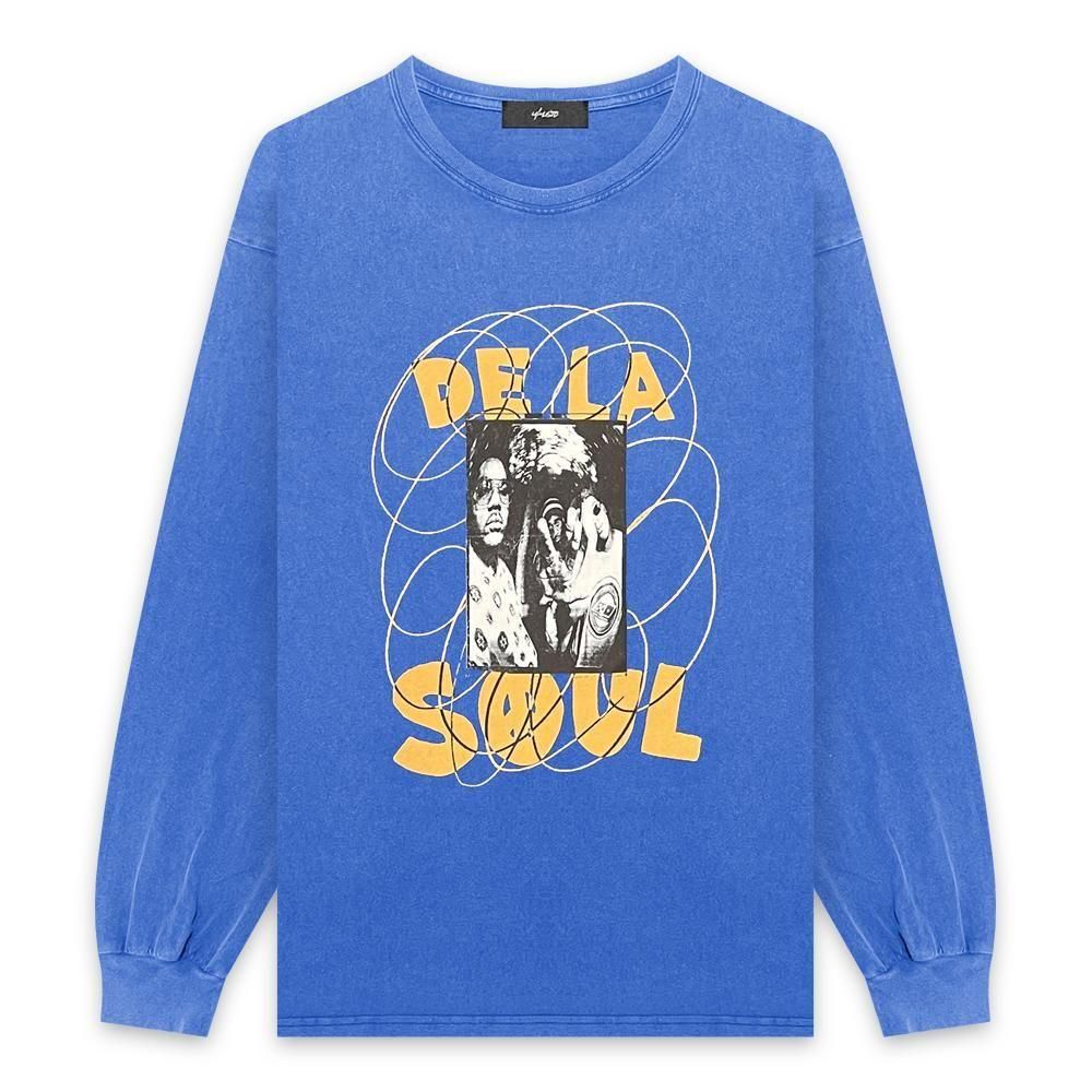 U/MUSIC | DE LA SOUL SPIRAL PHOTO LS TEE / BLUE