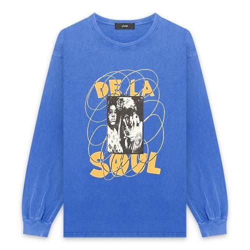 U/MUSIC | DE LA SOUL SPIRAL PHOTO LS TEE / BLUE