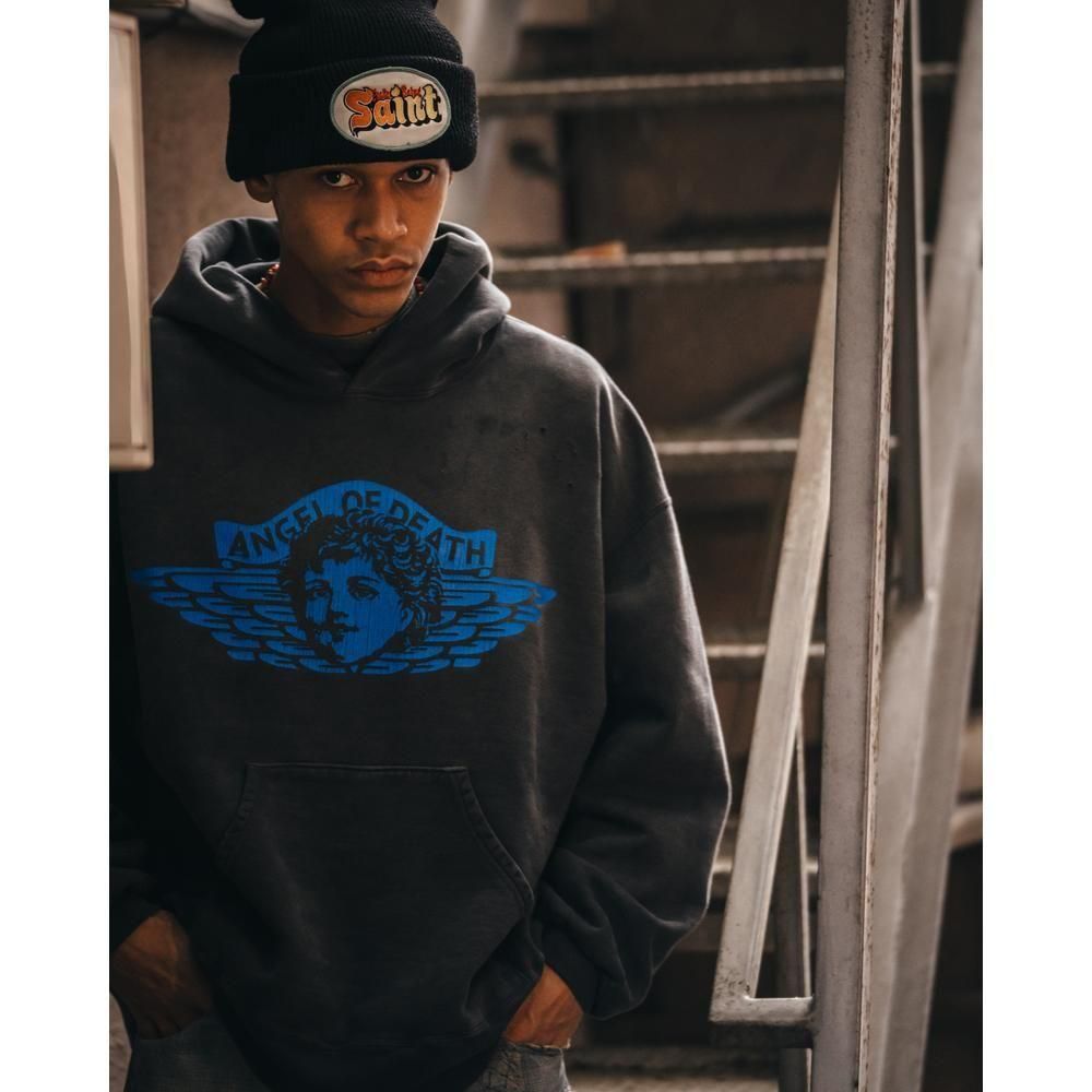 SAINT MXXXXXX | HOODIE ANGEL / BLACK