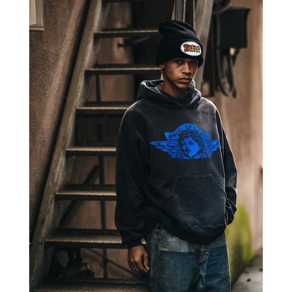 SAINT MXXXXXX | HOODIE ANGEL / BLACK