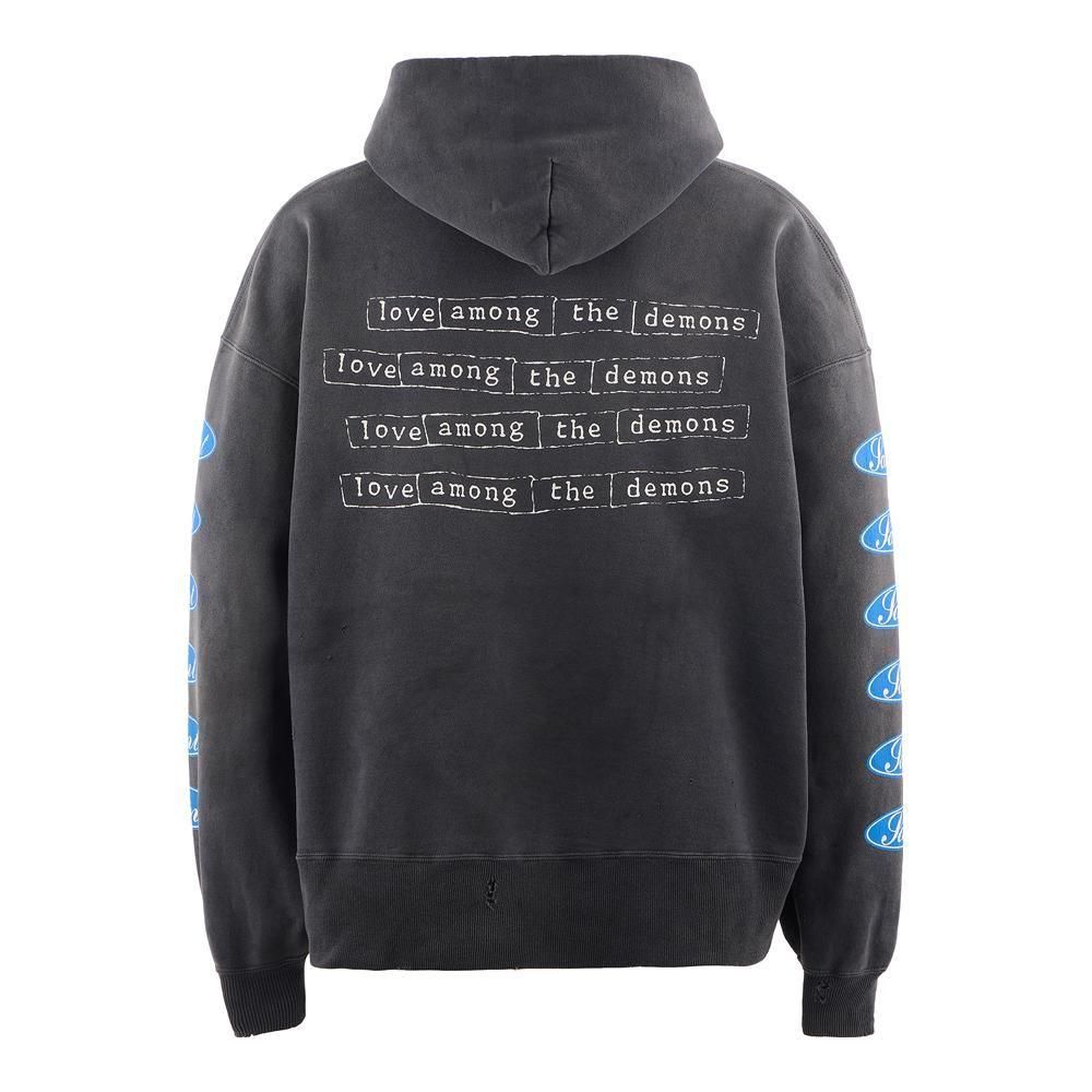 SAINT MXXXXXX | HOODIE LOVE AMONG / BLACK