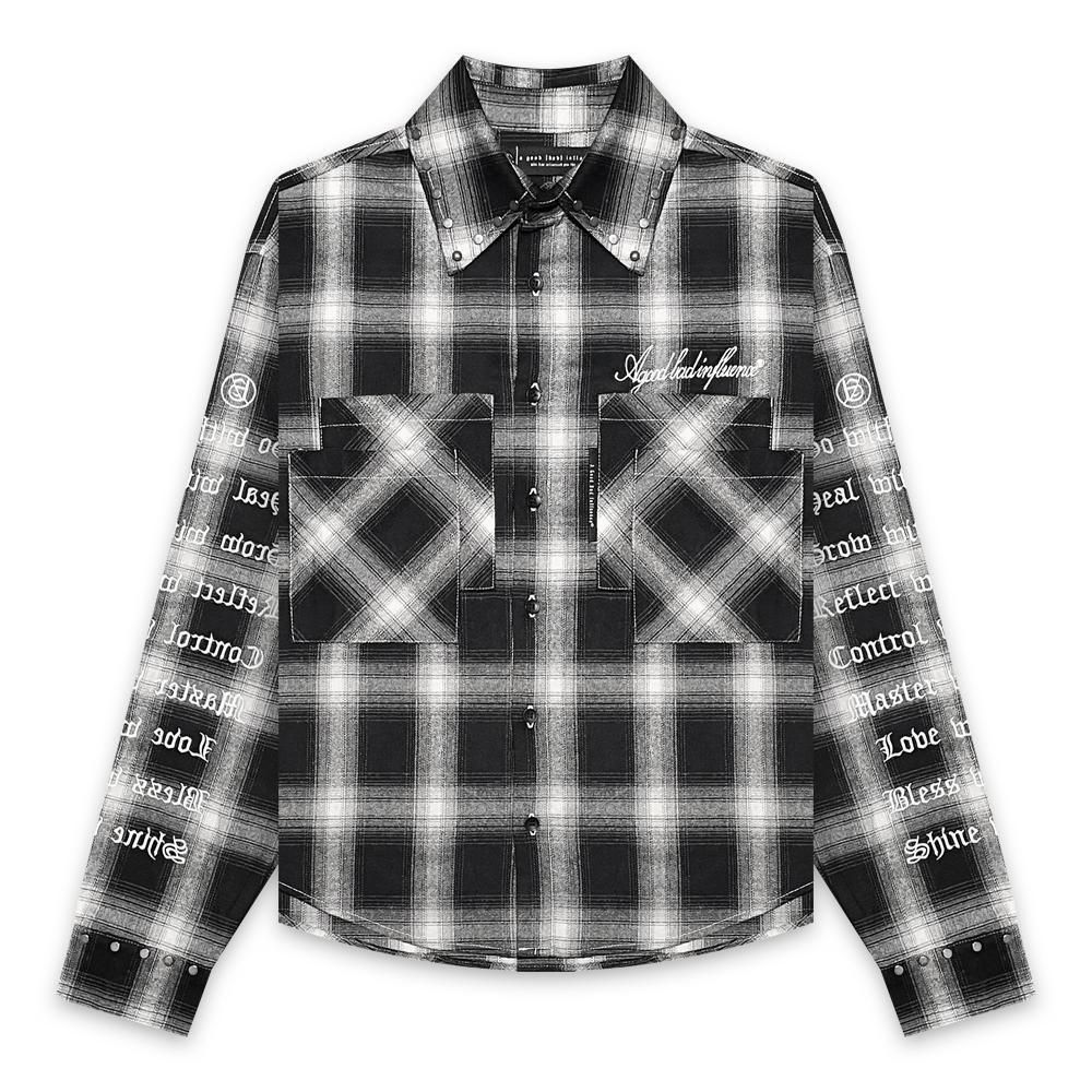 A GOOD BAD INFLUENCE |  CHECKER WITHIN SHIRT / BLACK