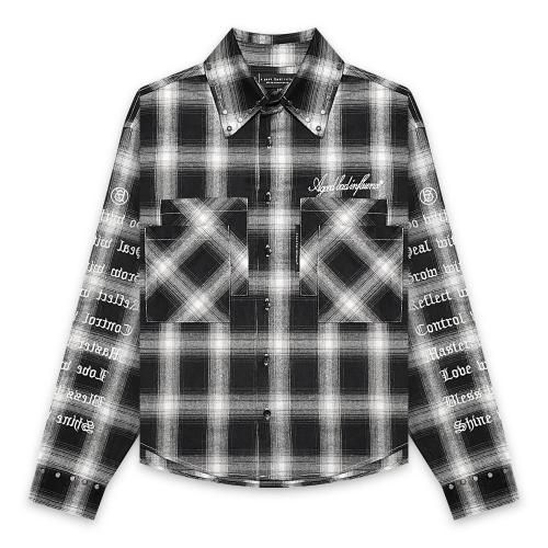 A GOOD BAD INFLUENCE |  CHECKER WITHIN SHIRT / BLACK