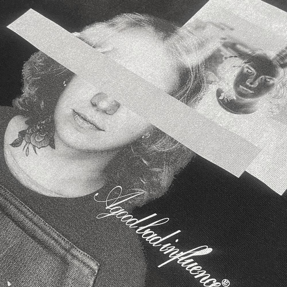 A GOOD BAD INFLUENCE |  DON'T LOOK HOODIE / BLACK