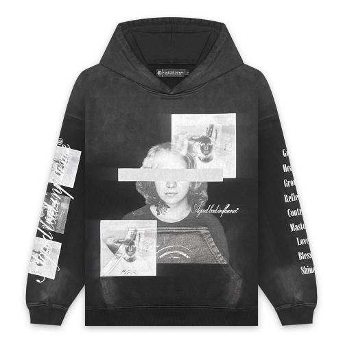 A GOOD BAD INFLUENCE |  DON'T LOOK HOODIE / BLACK