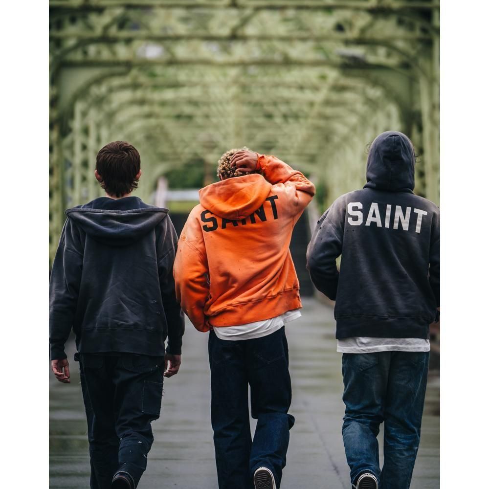 SAINT MXXXXXX | BB_DBL FACE HOODIE SAINT / BLACK