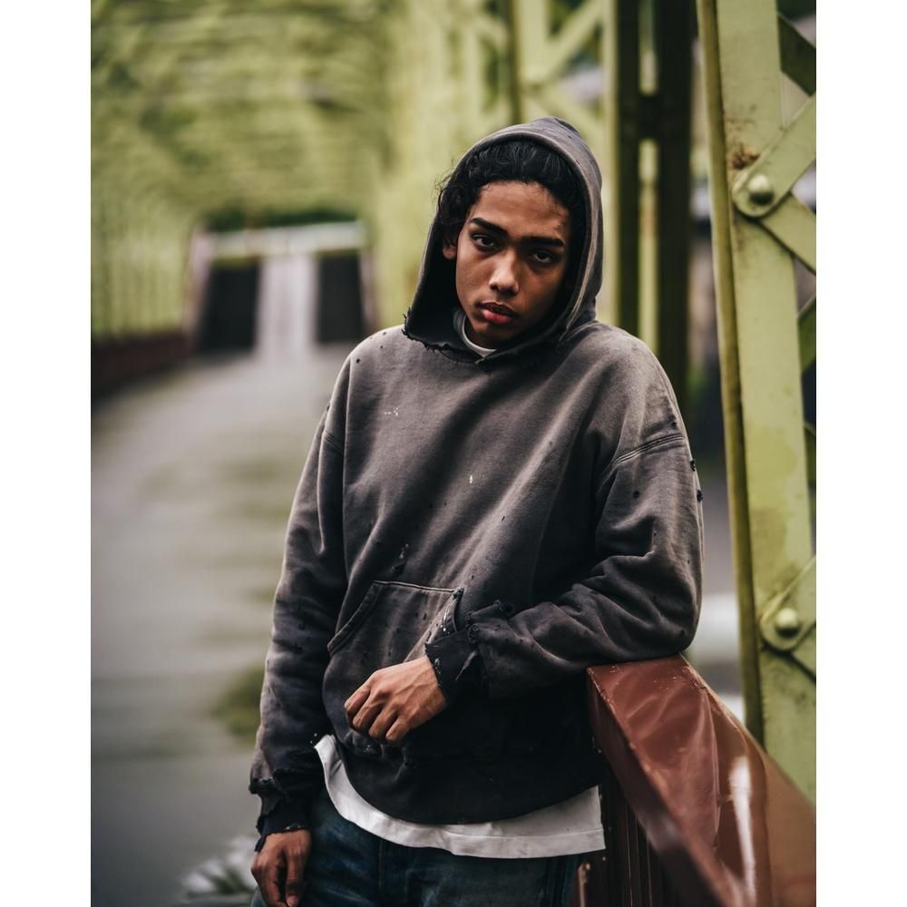 SAINT MXXXXXX | BB_DBL FACE HOODIE SAINT / BLACK